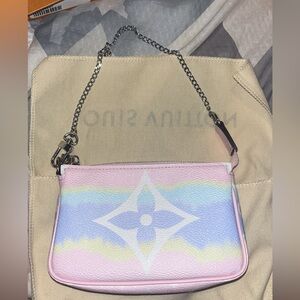 SOLD!!! Monogram Escale Mini Pochette Accessories Pastel